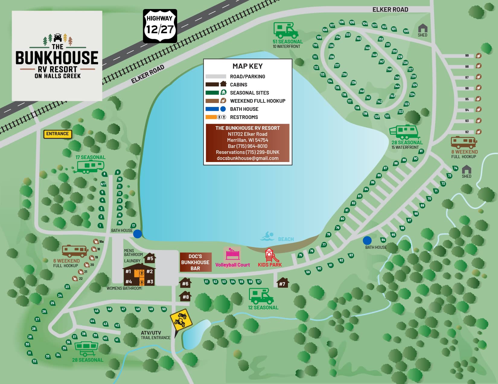 Bunkhouse Map 2026 - The Bunkhouse Rv Resort On Halls Creek